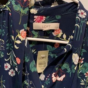 Long-sleeve floral top